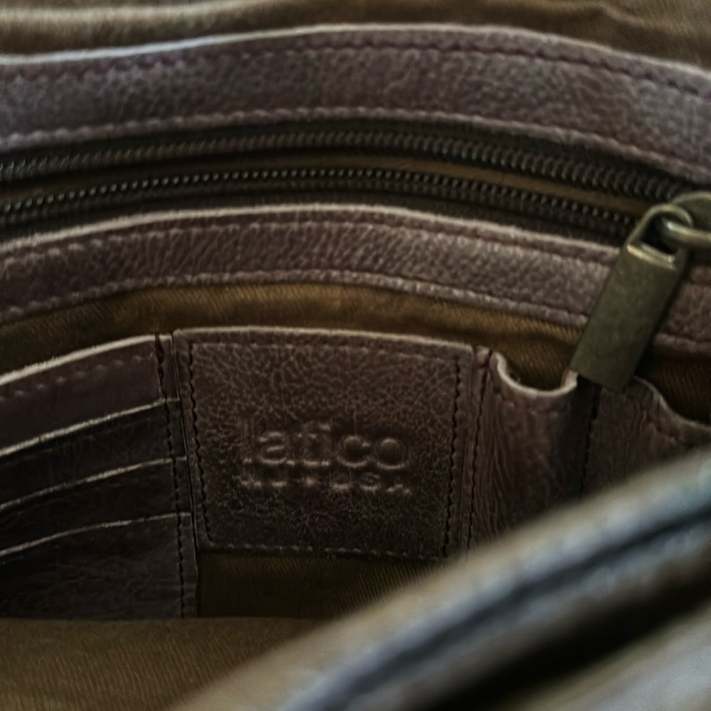 Beautiful deep plum Latico purse